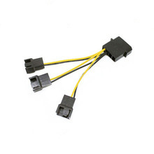 Custom Length 4pin Molex to 3X Eleectrical Fan Cable